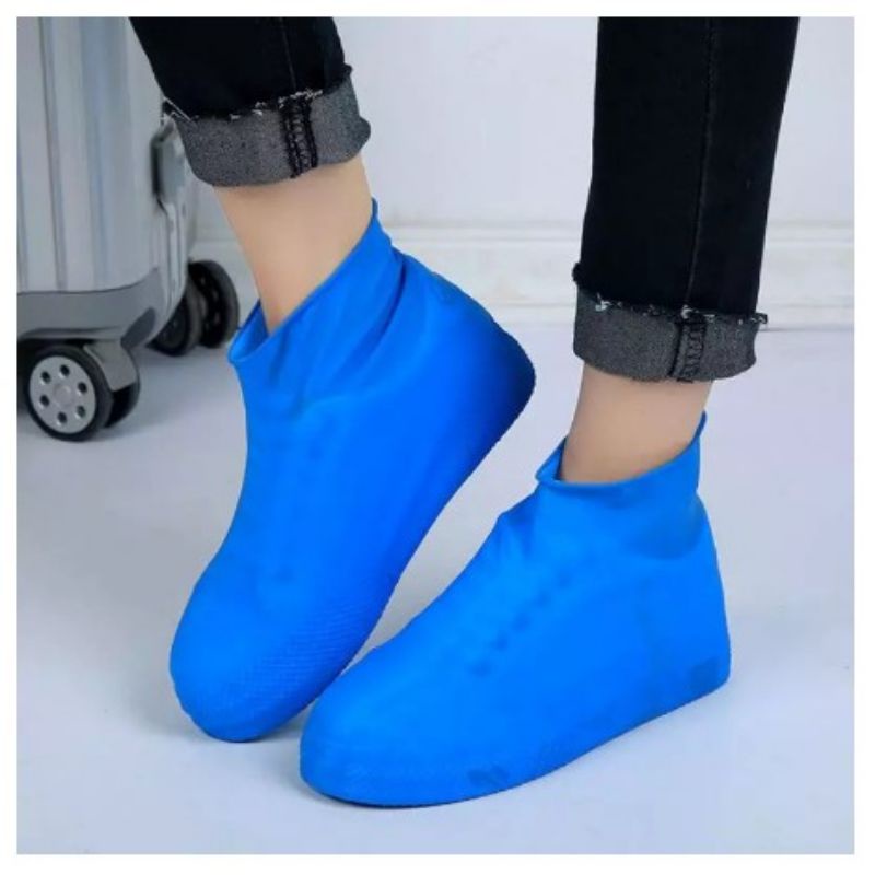 Cover Sepatu Karet Silicone Anti Air Sarung Pelindung Waterproof Silikon Shoes