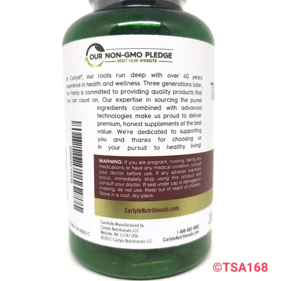 Carlyle Tart Cherry Extract 10500 mg 200 Cap Non-GMO Cegah Asam Urat