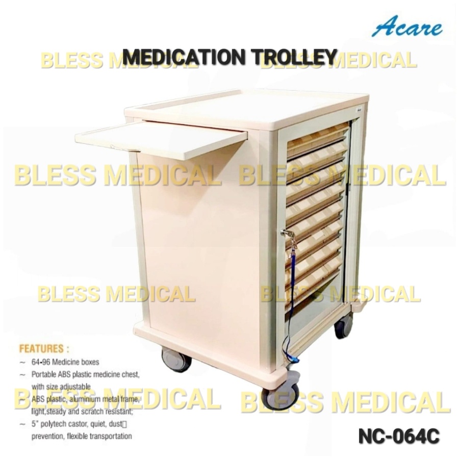 Troli Obat - Medication Trolley Acare NC 064C