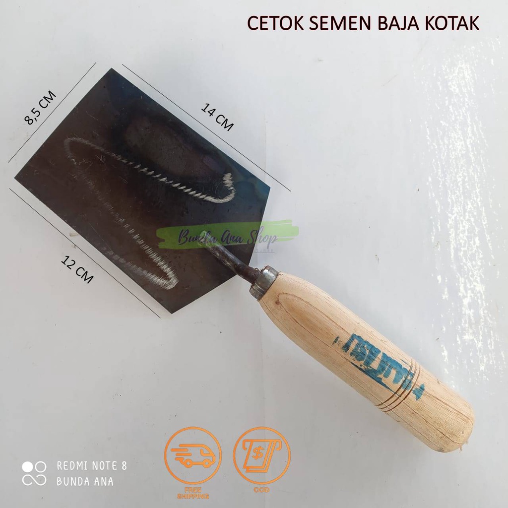 Sendok Semen Galur Baja Asli kotak cetok galur Asli Baja kotak sendok semen kotak baja