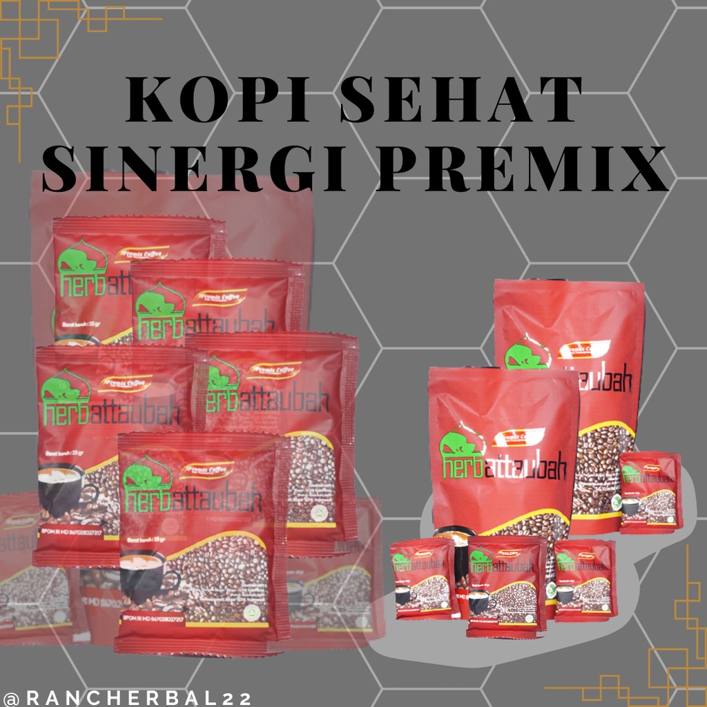 

KOPI PREMIX ATTAUBAH Kopi Seduh Bubuk Sehat Murni Alami Herbal 100% Asli