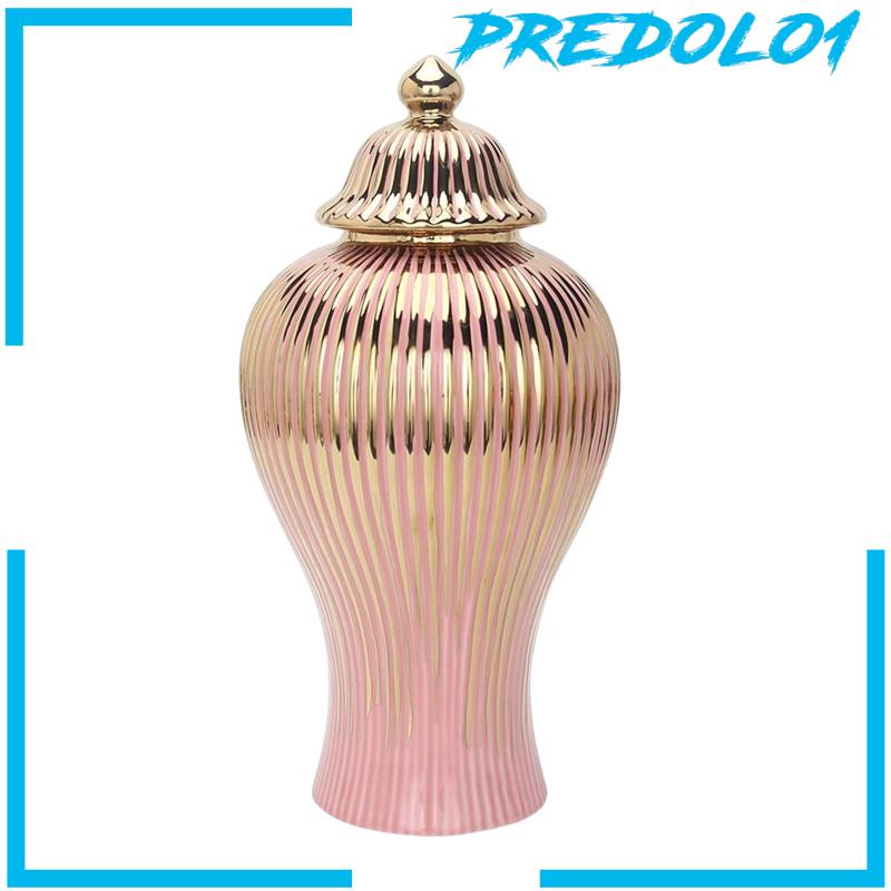 [Predolo1] Toples Jahe Porcelain Mewah Ringan Vas Bunga Keramik Rangkaian Bunga