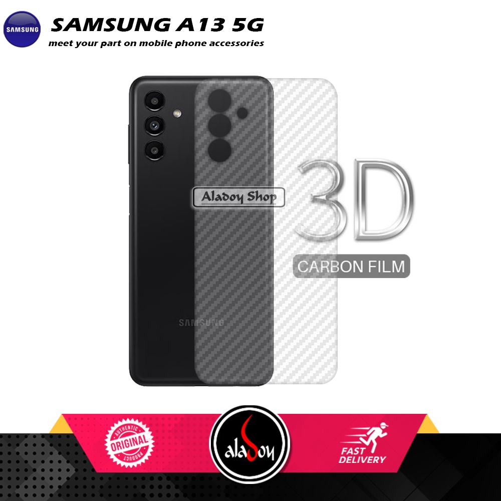 PAKET 3IN1 Anti Gores Blue Matte Anti Glare Samsung A13 5G + Tempered Glass Camera dan Skin Carbon