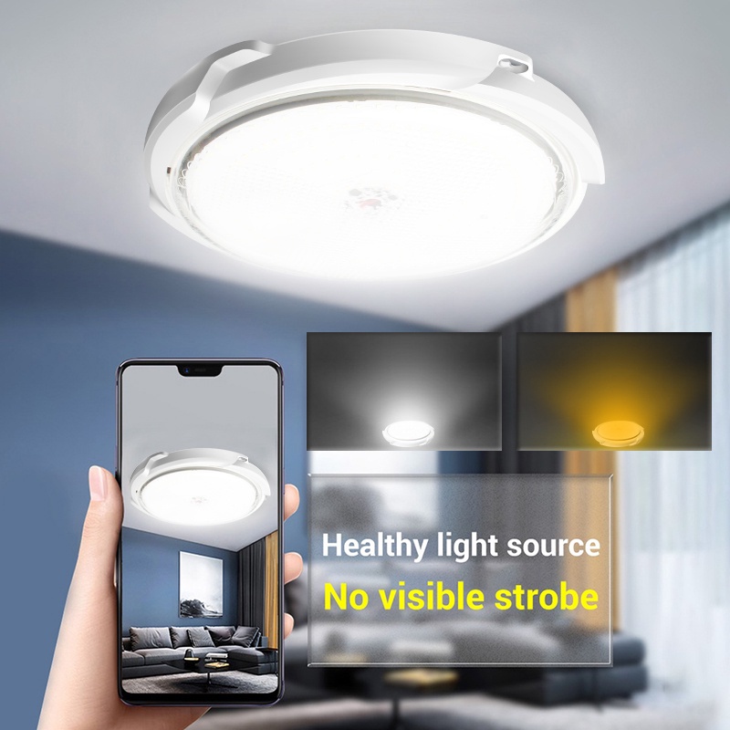 [COD] 600W Lampu Solar Tiga Warna Indoor Lampu Emergency LED Hidup/Mati Otomatis Solar Ceiling Light Corridor Waterproof Lampu LED Lampu Tenaga Surya-Cahaya Putih / Cahaya Kuning / Cahaya Alami