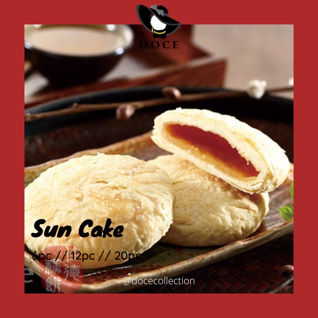 

Chiate Chia Te Taiwan Sun Cakes isi 6 / isi 12 Kue Roti Cemilan Khas Matahari