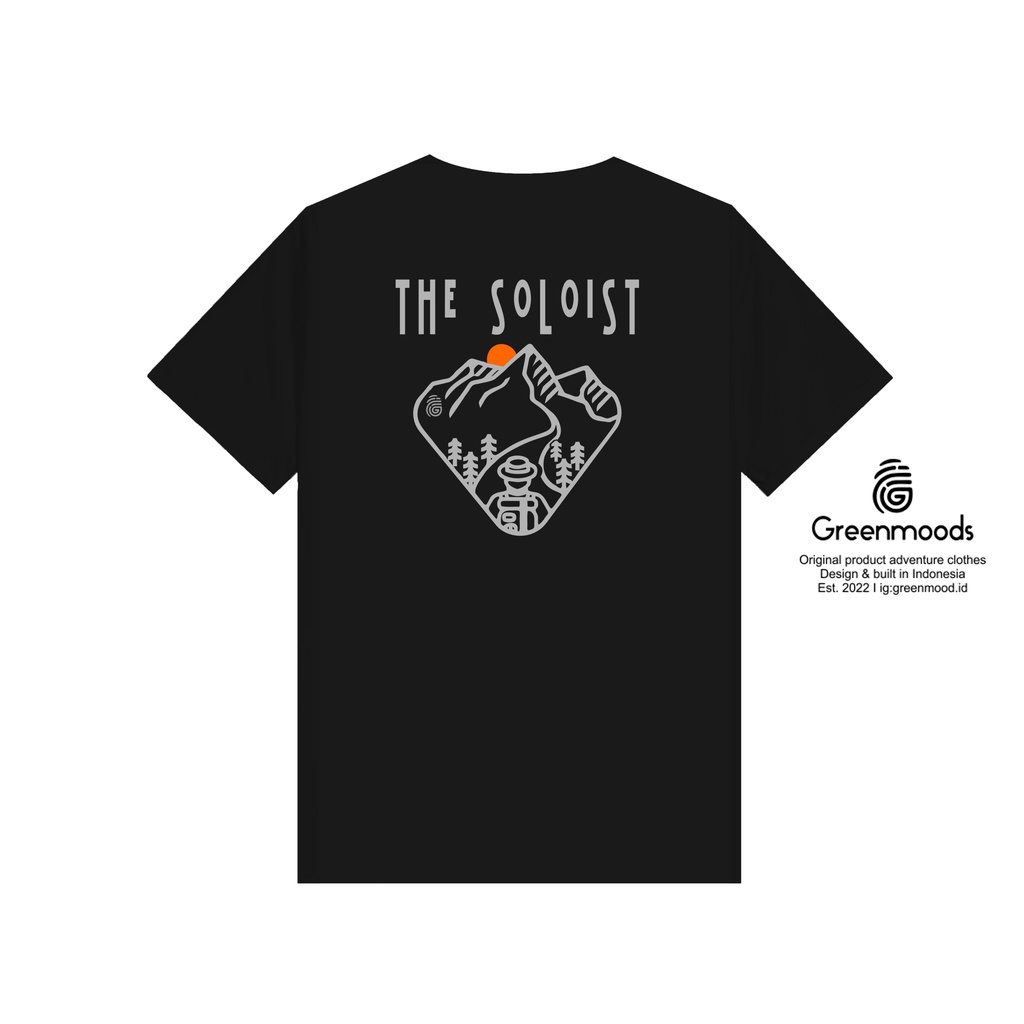 greenmoods kaos - the soloist - hitam