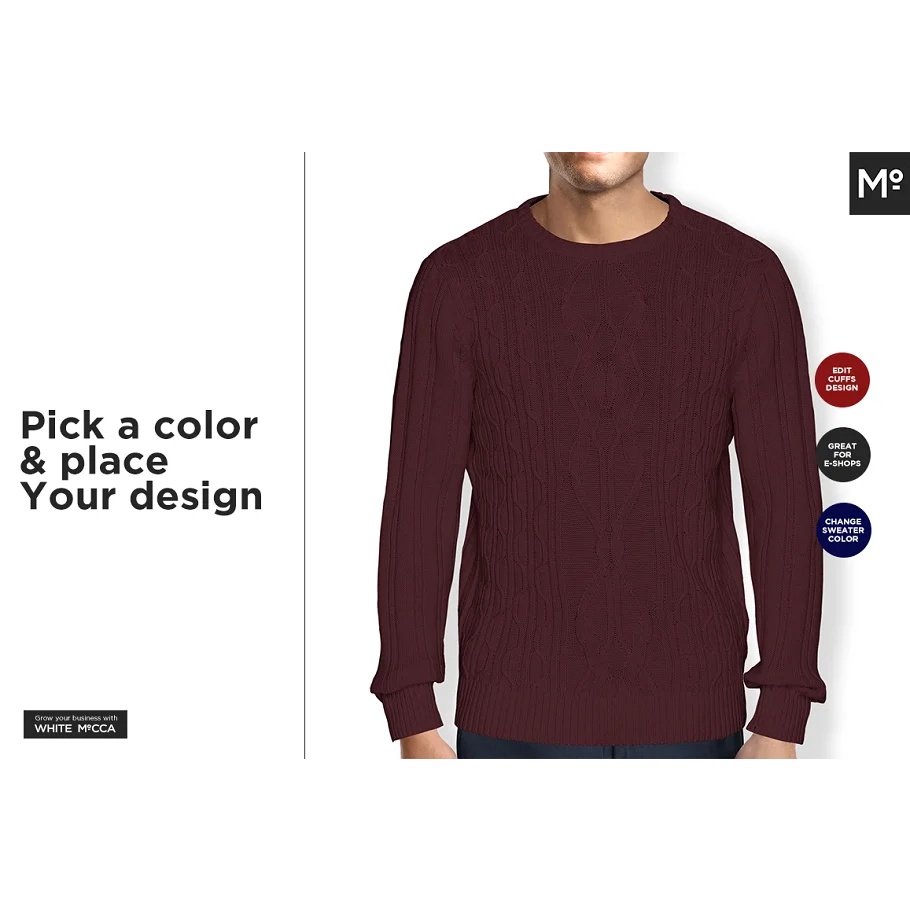 2 Types of Knit Sweater Mock-up