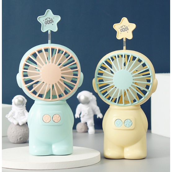 KP028 Kipas Angin Mini Portable Astronot Cute Fan Genggam LED / Mini Fan Astronout / Mini Fan