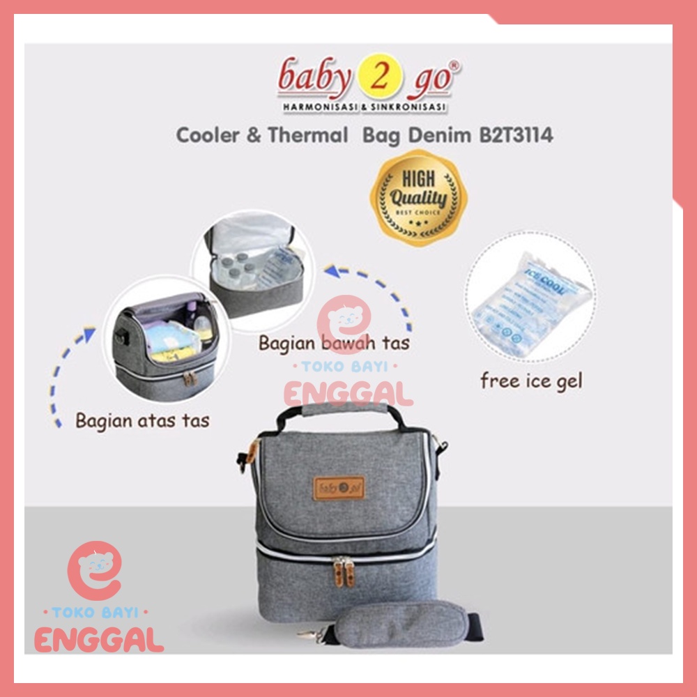 Baby 2 Go Cooler Bag Thermal + Ice Gel