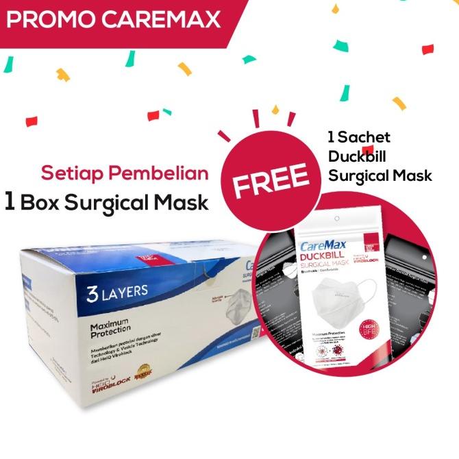 Masker CareMax Surgical HEIQ VIROBLOCK | CAREMAX
