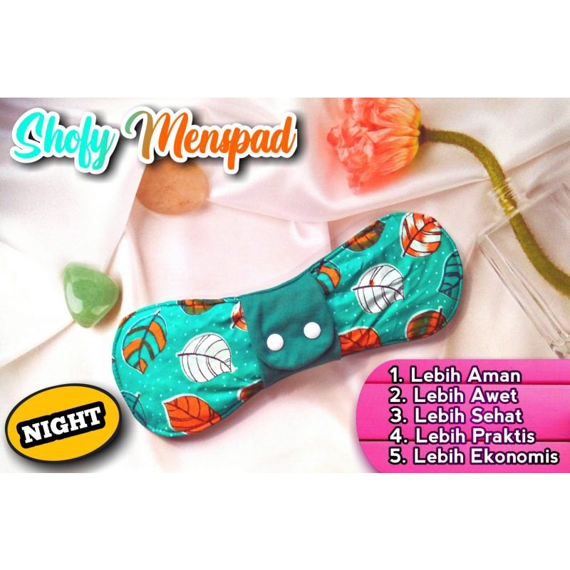 [BISA COD] Pembalut kain cuci ulang 6pcs day dan night pembalut kain cuci ulang shofy