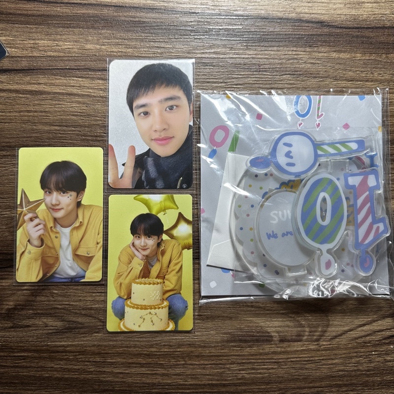 [take all] d.o. kyungsoo acrylic stand exo 10th anniversary md merch full set jungwon enhypen birthd