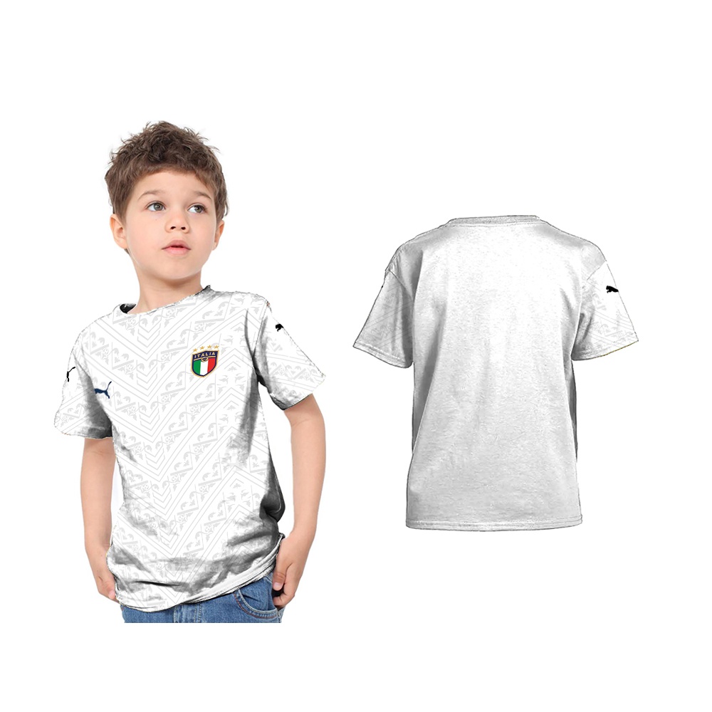 [Tinishop] Kaos Jersey Anak Piala Dunia 2022 Italia Unisex Fullprint