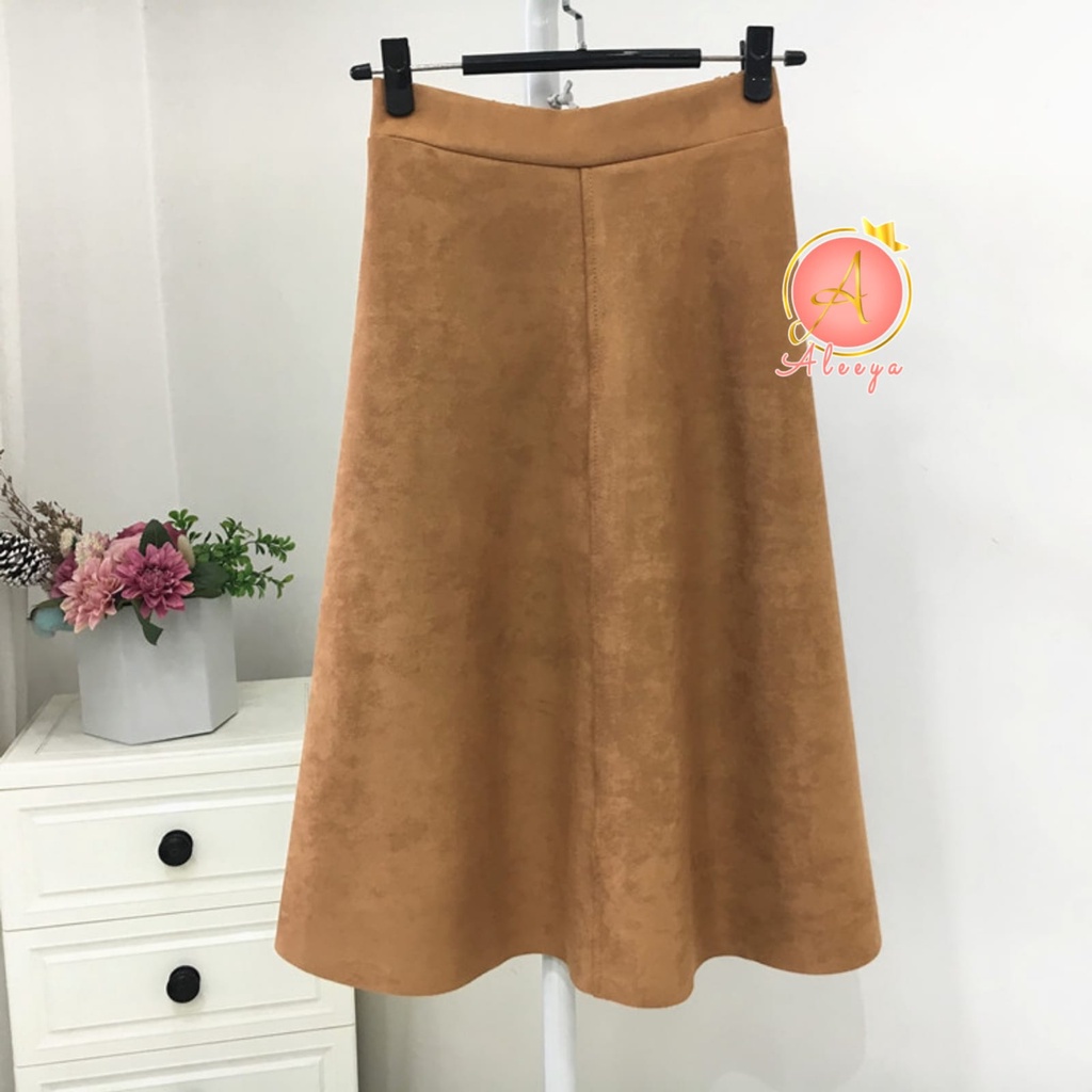 ALEEYA Rok Suede 7/8 / Samantha Midi Skirt Suede (2511)