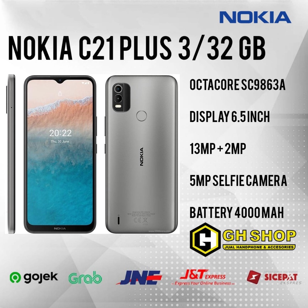 NOKIA C21 PLUS 3/32 GB GARANSI RESMI