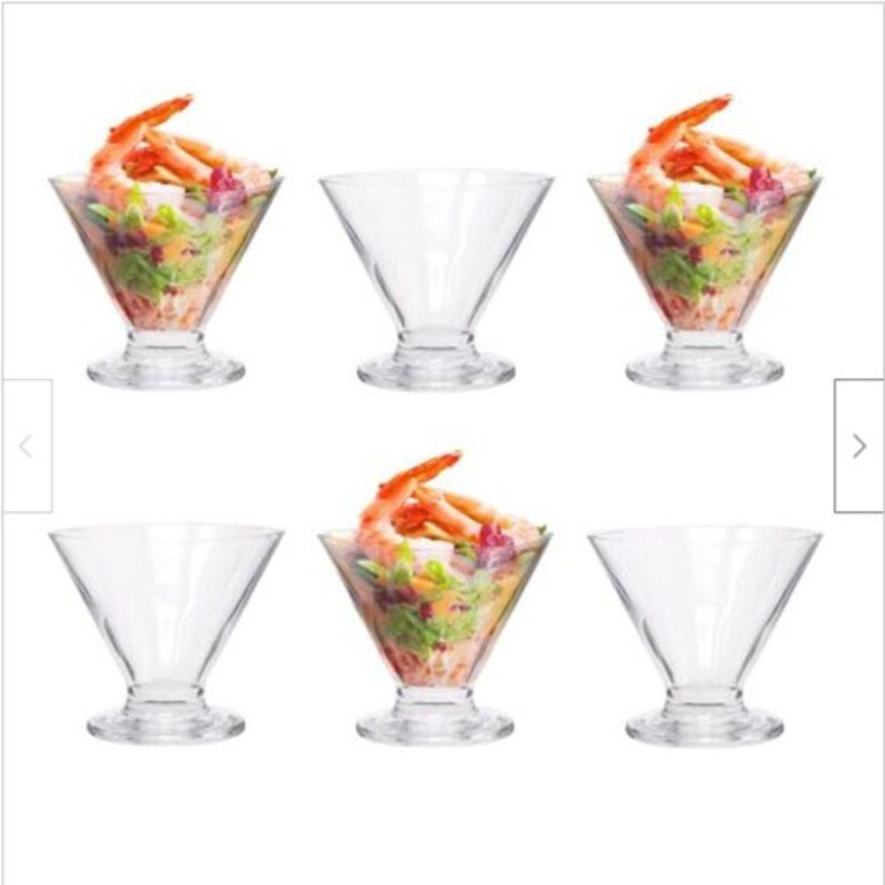 Solighter Kaca Transparan Kreatif Minuman Dingin Salad Milkshake Cup