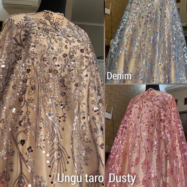 Booming TILE 3D, tulle 3d . kebaya 3d. kain tile tridi. tille 3d. brukat 3d