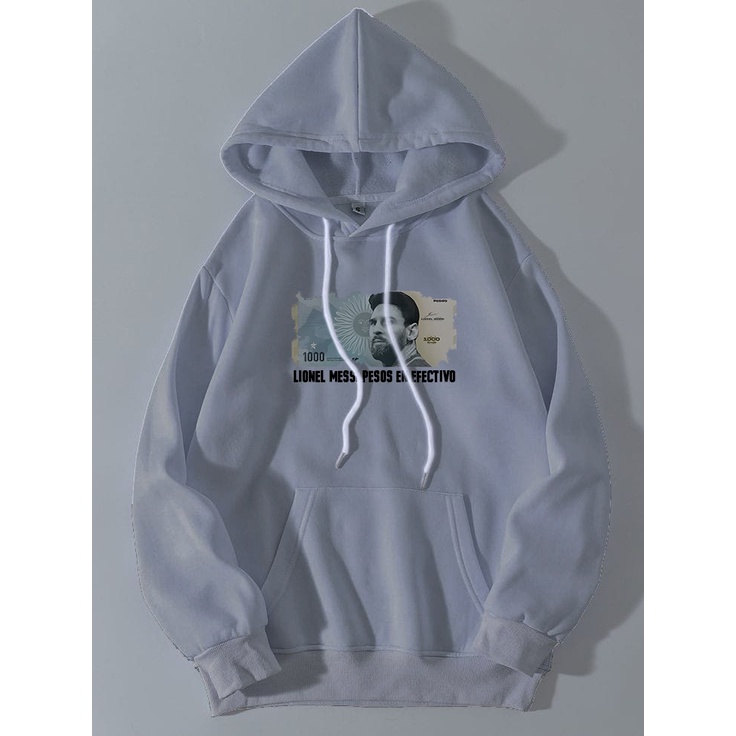 Sweater Hoodie pria wanita Messi Money terbaru /sweater pria wanita kekinian / Hoodie Jumper Bahan Fleece Ukuran M L XL XXL