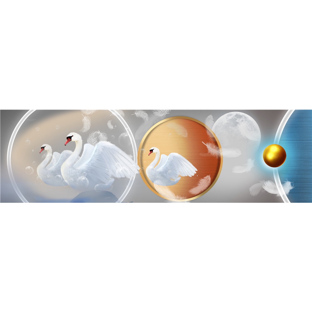 lukisan porcelain 5d lukisan diamond lukisan 5D angsa