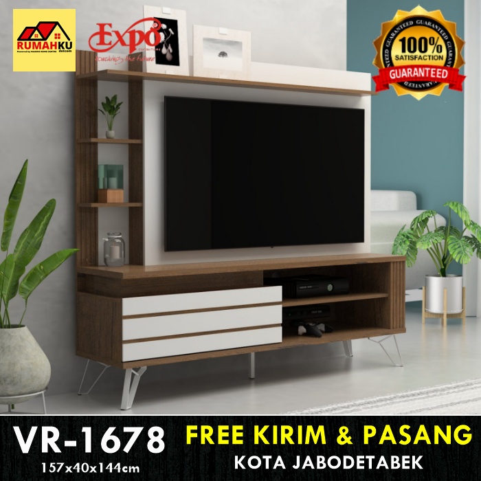 LEMARI TV MINIMALIS MODERN - RAK TV MINIMALIS - MEJA TV - VR 1678 - EXPO