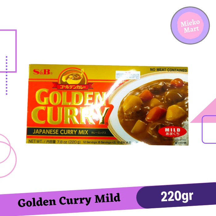 S&B Golden Curry Mild | Kari Blok | Kari Jepang 220gr - CURRY MILD