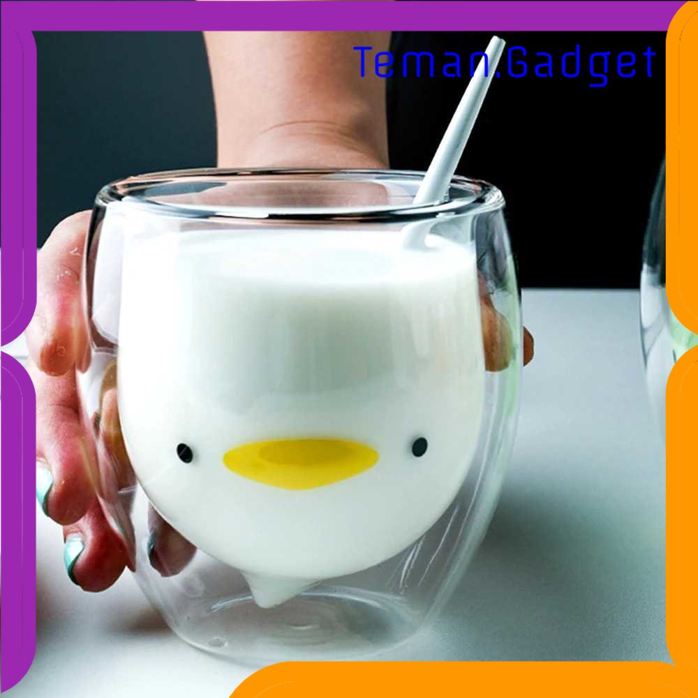 TG - DPR LETUZI Cangkir Kopi Anti Panas Double-Wall Glass 250ml