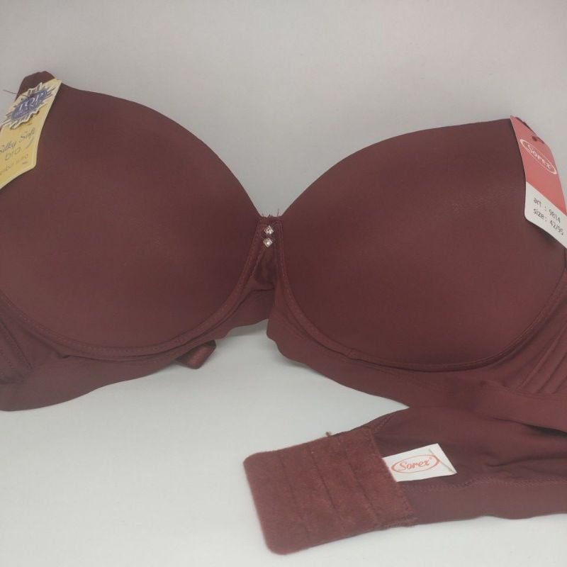 Bra Sorex 9814 uk. 36-42 cup C BH bra tanpa kawat,busa tipis silky