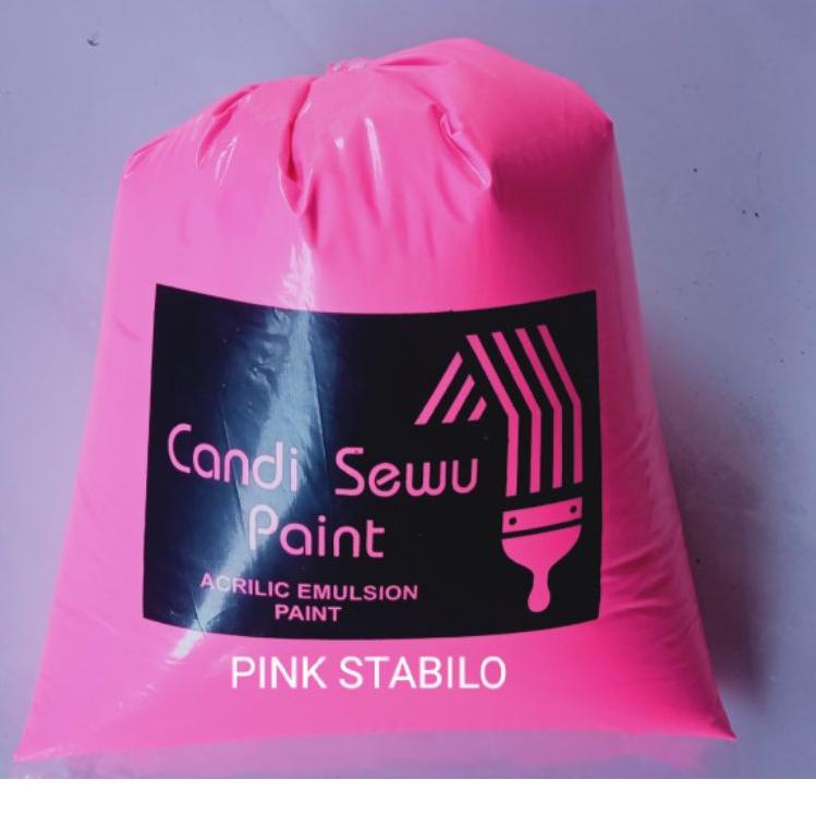 NEW PRODUCT Cat tembok 1 kg KWALITAS SUPER warna pink stabilo $ 878