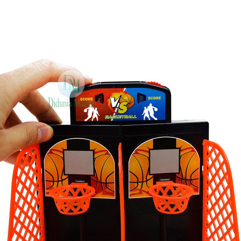 MAINAN ANAK BOLA BASKET LEMPAR FINGER BOARD GAME SET SHOOTING BASKET BALL