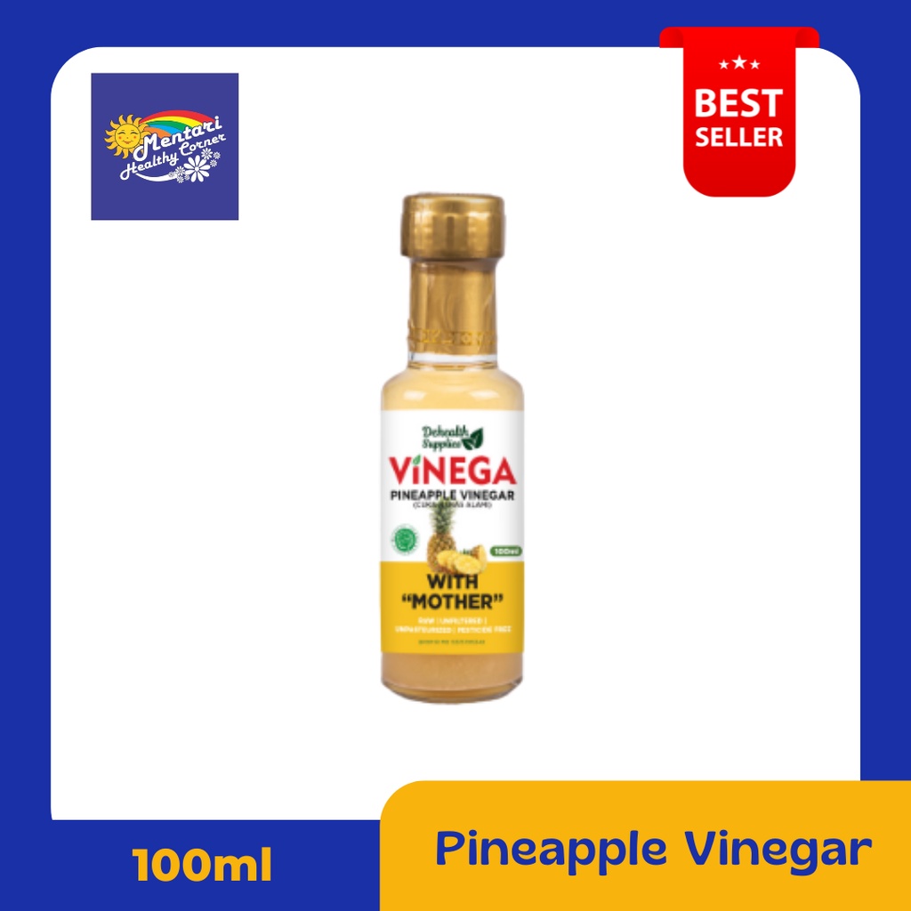 Vinega Cuka Buah 100ml [Lemon, Apel, Nanas] (Botol Kaca)