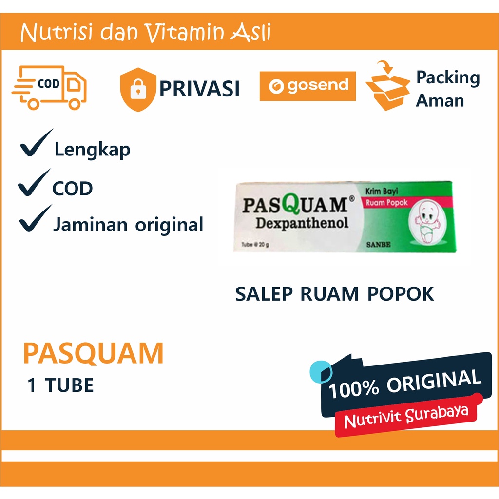 Pasquam Cream 20 g - Krim Ruam Popok Bayi