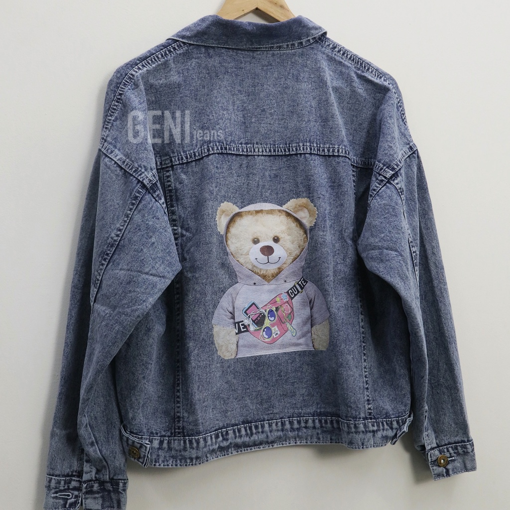Hoobear jacket jeans wanita by Genijeans