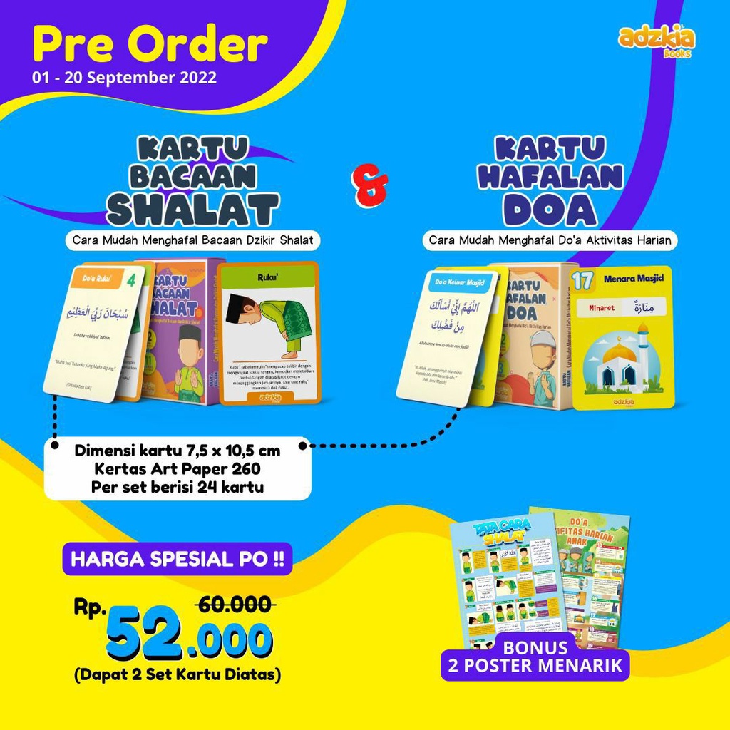 Kartu Bacaan Sholat dan Doa