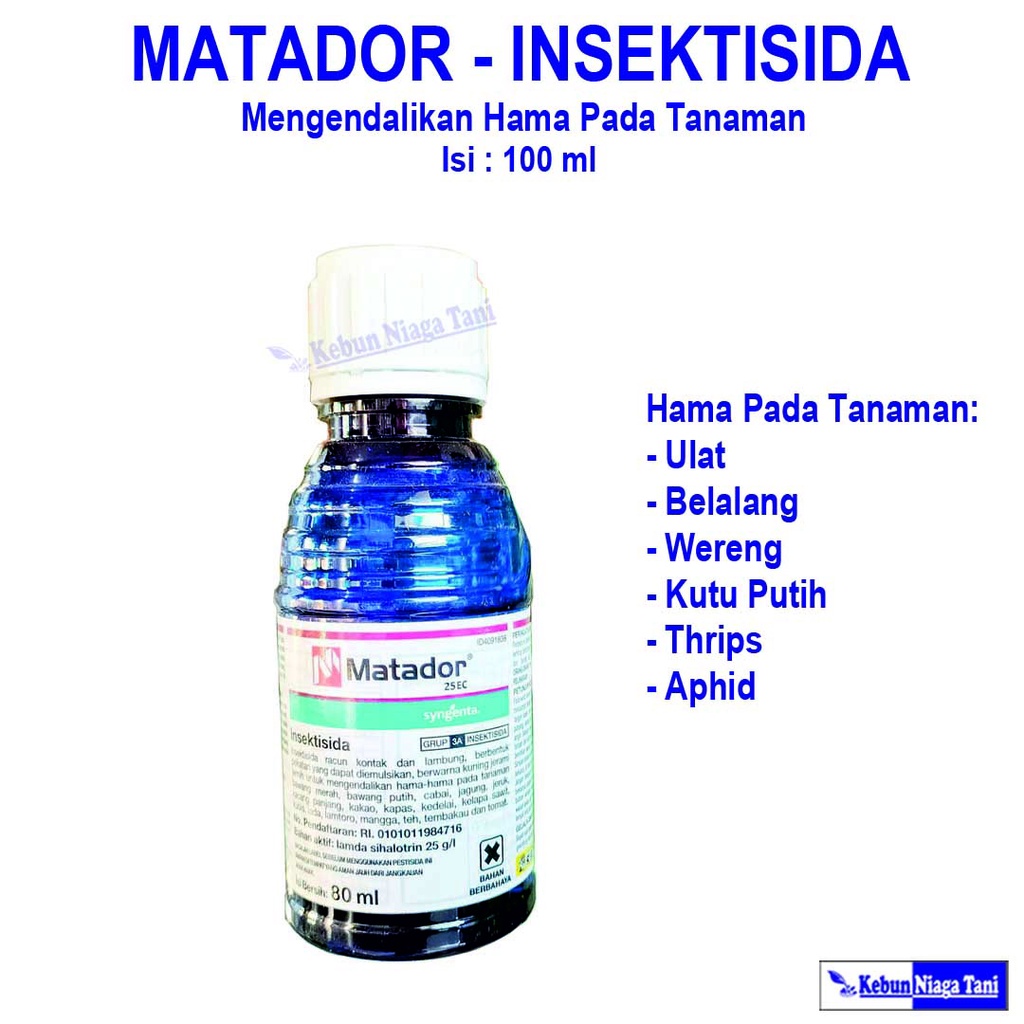 Insektisida matador 80 ml - pestisida matador - obat hama ulat - obat hama belalang