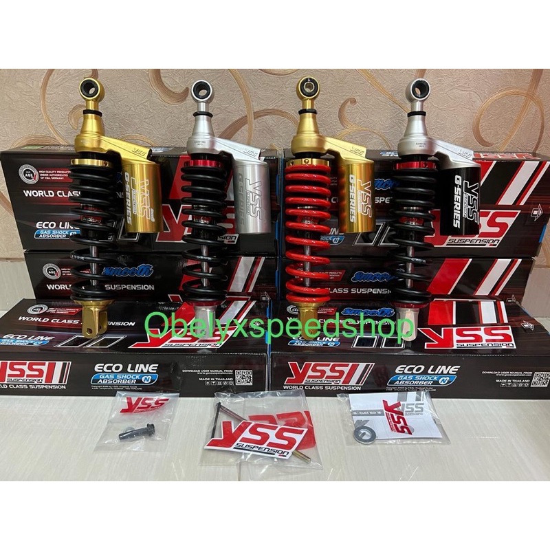 SHOCK YSS G PLUS GOLD SERIES 330 MM VARIO 125 & VARIO 150 BLACK GOLD