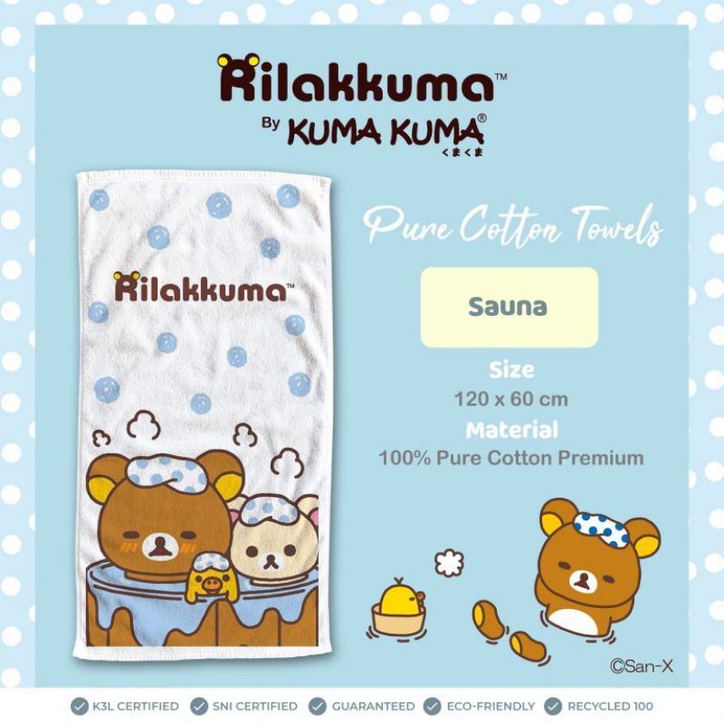 Handuk Rilakuma Pure cotton the series 60x120cm