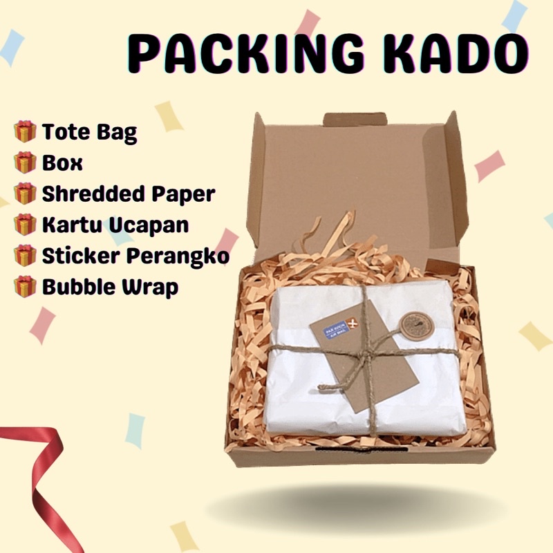 Packing Kado - Tote Bag Kanvas Resleting | Kado Unik | Kado Sahabat | Kado Perempuan | Kado Wanita |