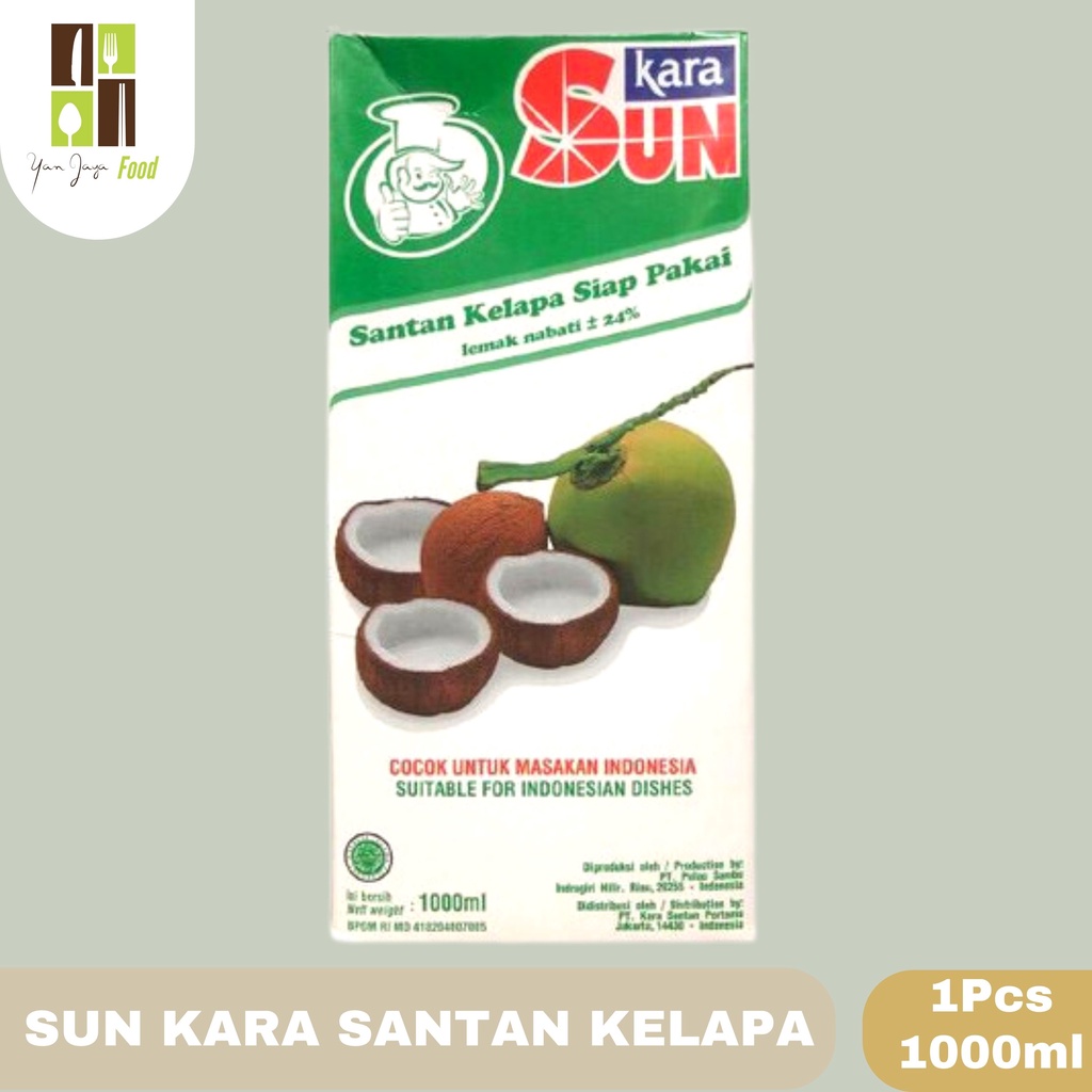 Sun Kara Santan Kelapa Siap Saji 1000ML [1 PCS]