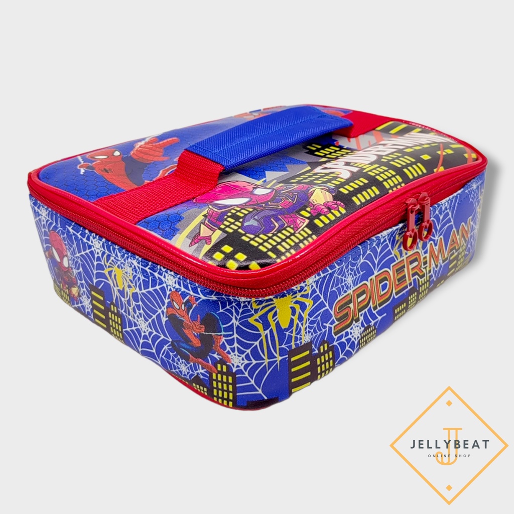 TAS BEKAL SINGLE PREMIUM (24X18X8)CM SPONS TEBAL INSULATED KARAKTER COWO BOY