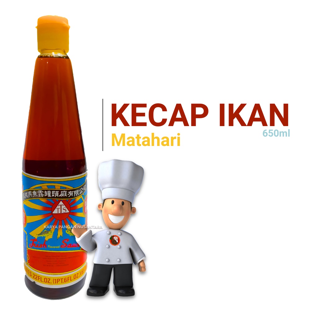 

KECAP IKAN CAP MATAHARI 650ML BOTOL TTS SUN BRAND 650 ML