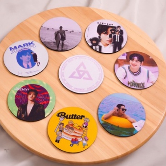 NOTTE - Coaster Kpop Seventeen BTS NCT | Tatakan gelas