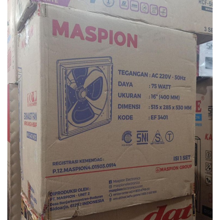 exhaus fan Maspion kipas hisap Maspion MV 3401 nex