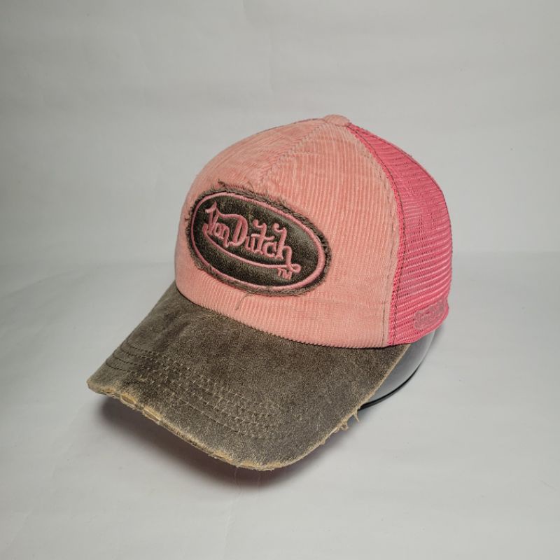 Topi Cap Von Dutch Corduroy (pink) Second