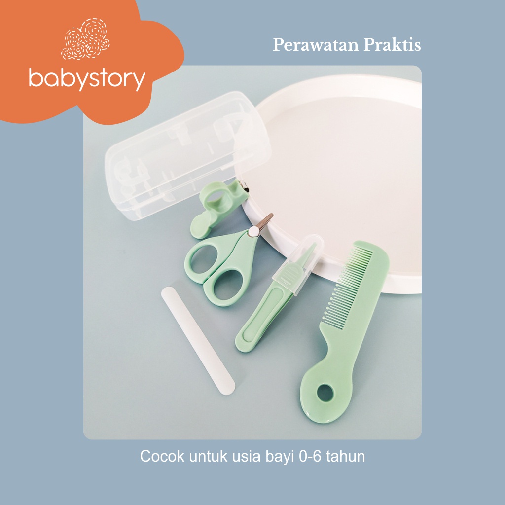 Baby Nail and hair kit 5 in 1 baby care kit sisir bayi gunting kuku bayi