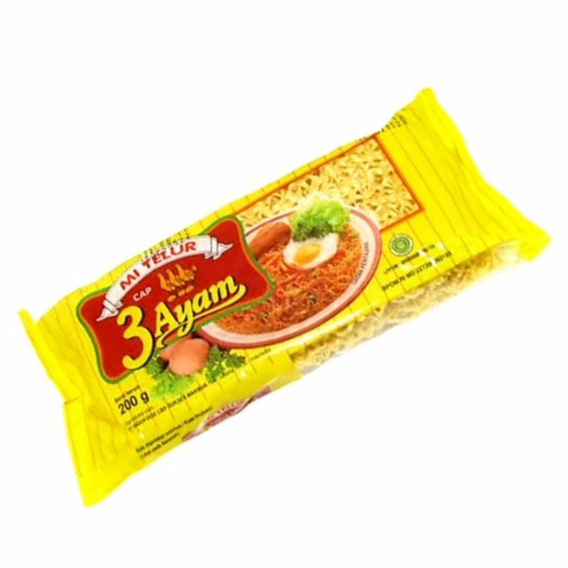 Mie telur 3 ayam 200 gr
