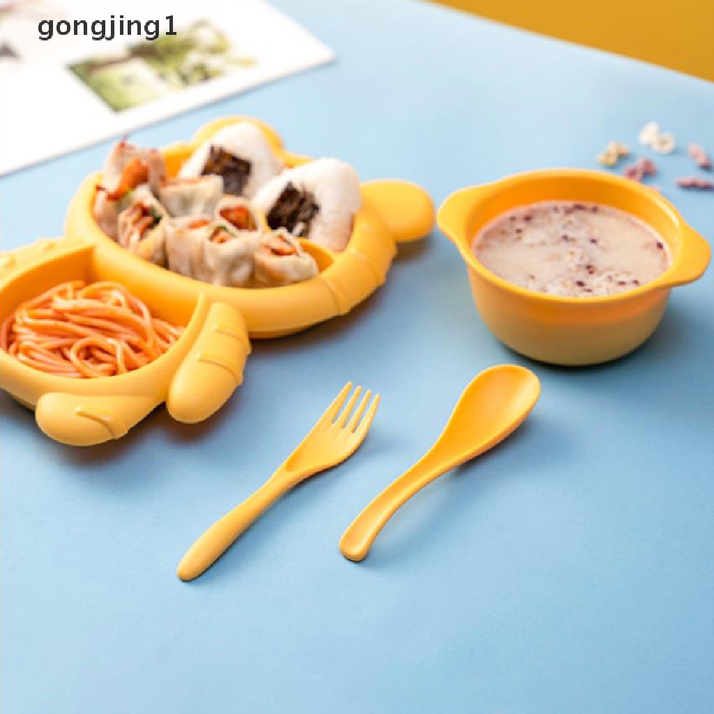 Ggg 4pcs /Set Kreatif Lucu Kartun Rumah Tangga Bayi Anak Makanan Peralatan Makan Set ID