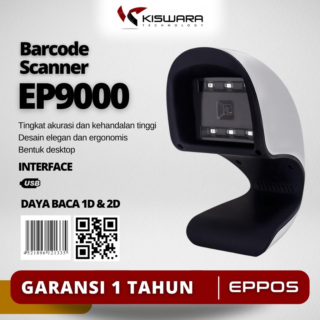 Omni Barcode Scanner EPPOS 1D/2D EP9000 KiswaraBandung