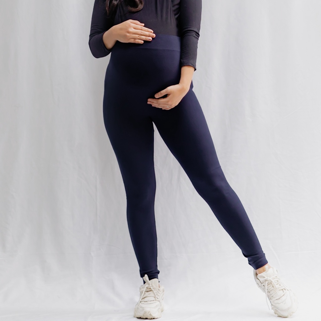 Bajuboo Lisha - Legging Hamil JUMBO Bumil Friendly Katun Rayon Spandex