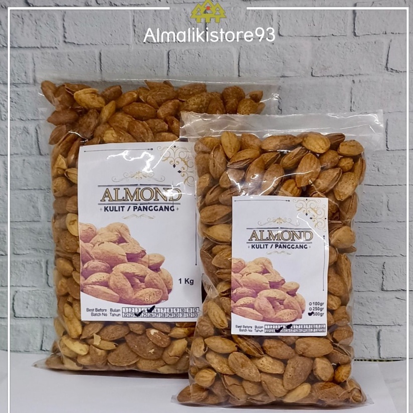 

Kacang Almond /Almond Kulit(Panggang)_1Kg Oleh" Haji & Umroh