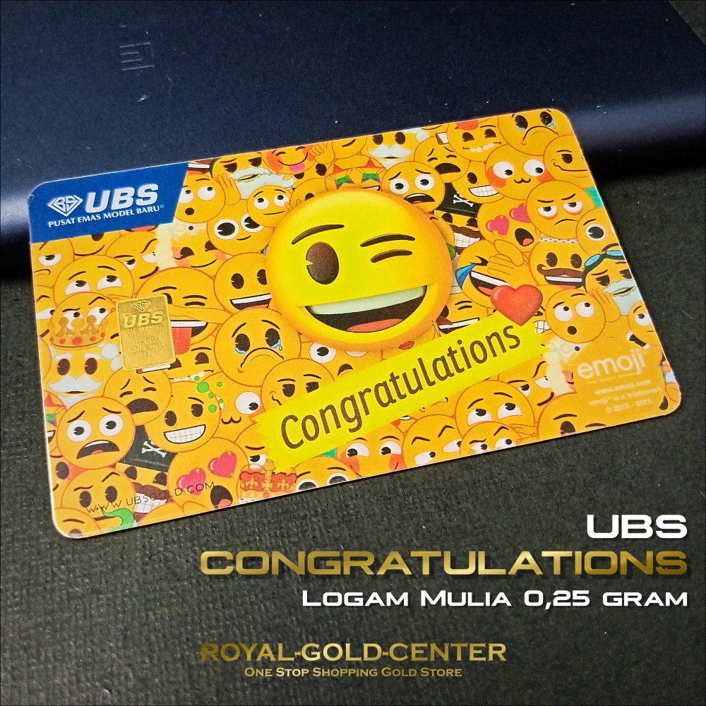 UBS Congratulations Gift emoji series 0.25 gram